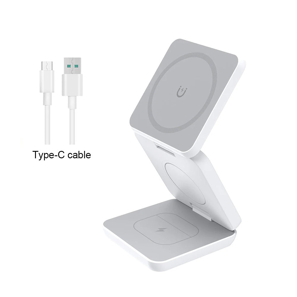 MagStand 3-in-1 Oplaadstation | Magnetisch laden voor iPhone, AirPods en Apple Watch